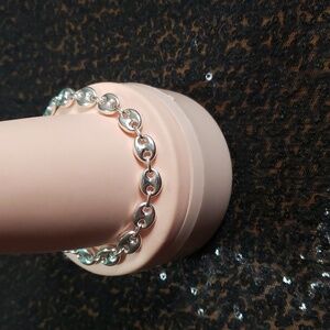 9.25 Stamped Sterling Silver Bracelet